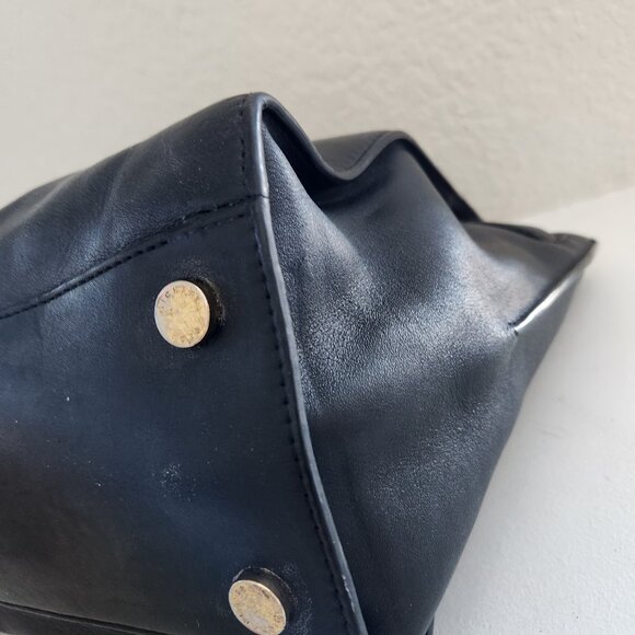 Michael Kors Black Leather 2 Way Shoulder Black/Handbag - Picture 8 of 12